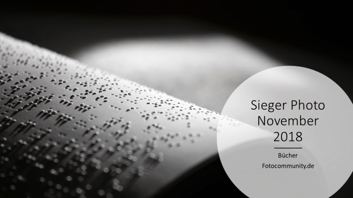 Siegerphoto November 2018 – Bücher | The Story behind the&nbsp;picture